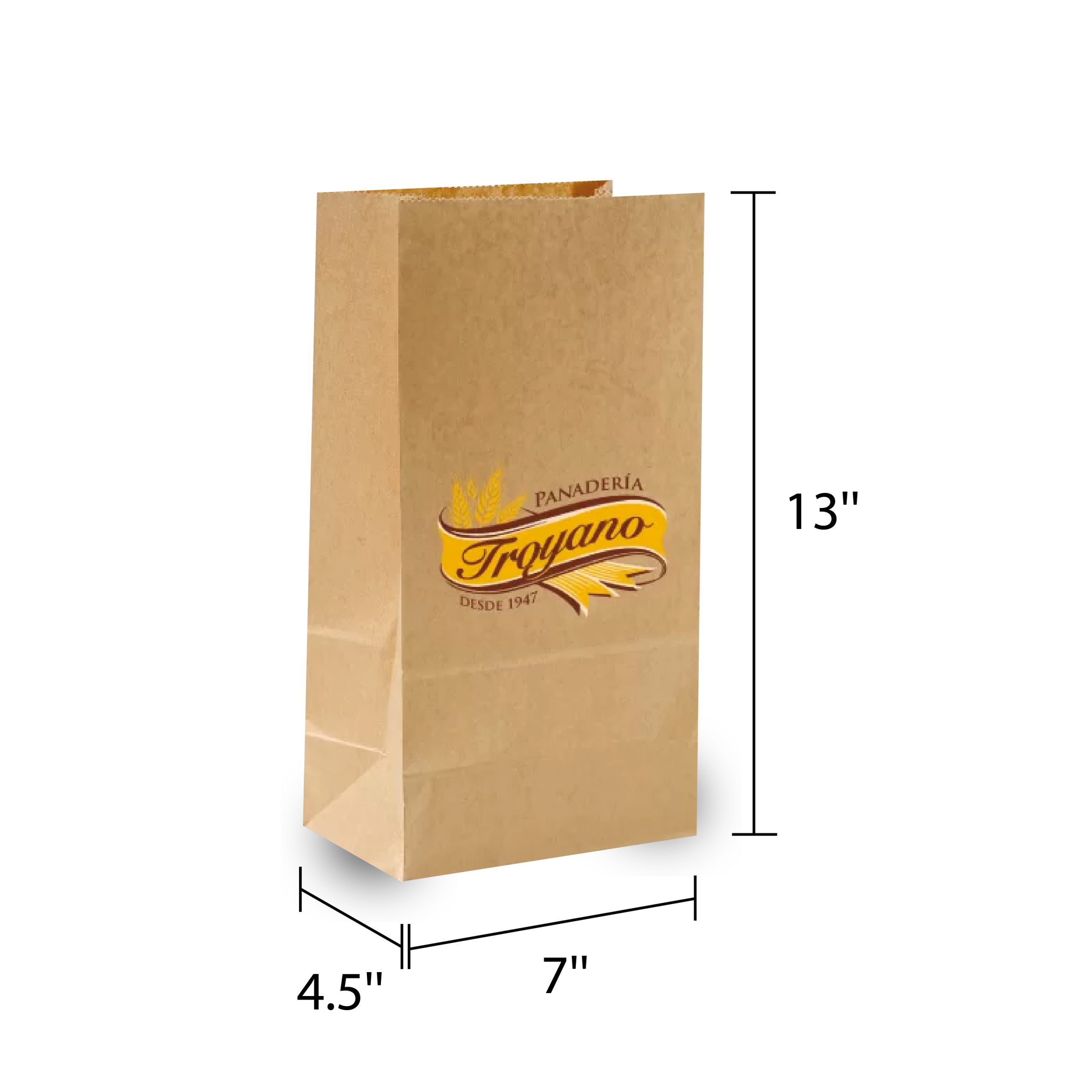 Bolsa de papel Kraft en material biodegradable con cordón.
